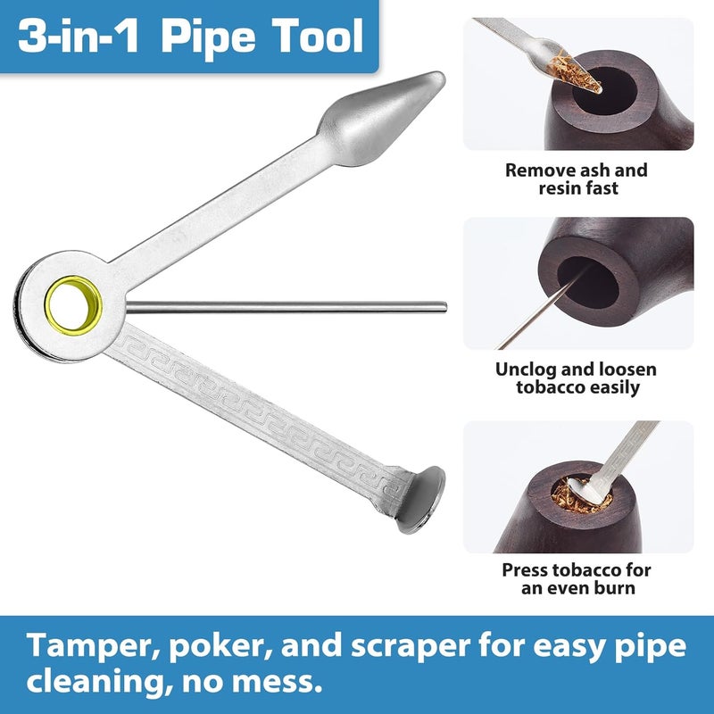 STANKER Pipe Screens Ball Filter, Included 3-in-1 Cleaning Tool and Tweezer Accessory, 20 Pcs 0.675 Inch 17mm Stainless Steel Bowl Mesh Balls with Metal Box - Image 5